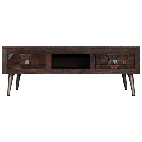 vidaXL Salontafel 100x60x35 cm massief gerecycled hout afbeelding2 - 1