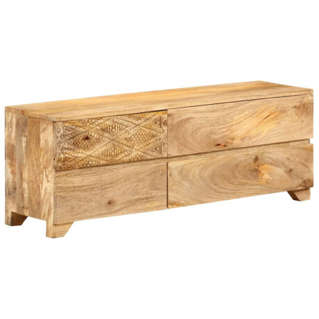 vidaXL Tv-meubel 110x30x40 cm massief mangohout afbeelding2 - 1
