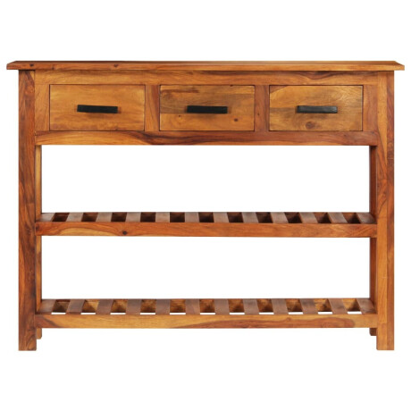 vidaXL Dressoir met 3 lades 110x30x80 cm massief hout afbeelding2 - 1