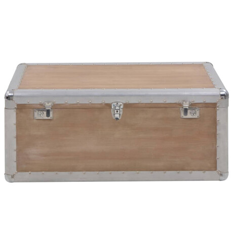 vidaXL Opbergkist 91x52x40 cm massief vurenhout bruin afbeelding2 - 1