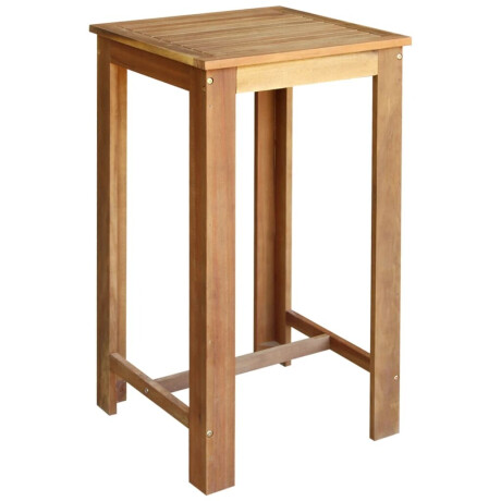 vidaXL 3-delige Bartafel en -stoelenset massief acaciahout afbeelding2 - 1