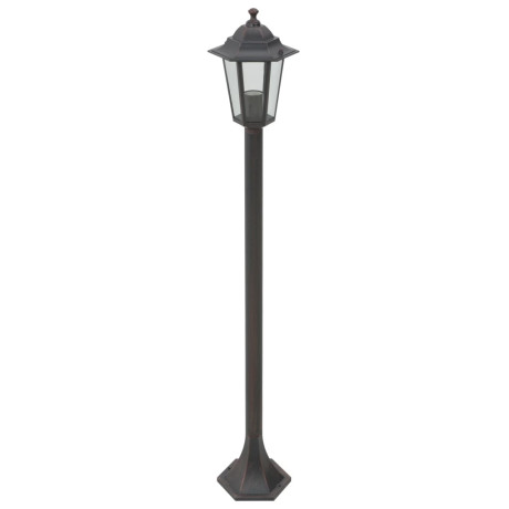 vidaXL Paalverlichting voor tuin E27 110 cm aluminium brons 6 st afbeelding2 - 1