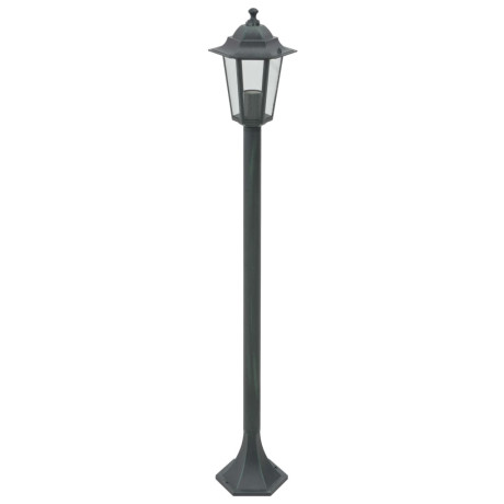 vidaXL Paalverlichting voor tuin E27 110 cm aluminium donkergroen 6 st afbeelding2 - 1