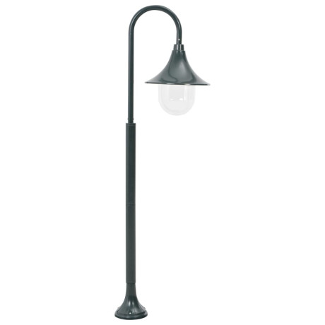 vidaXL Paalverlichting tuin E27 120 cm aluminium donkergroen afbeelding2 - 1