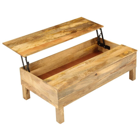 vidaXL Salontafel 110x55x35 cm massief mangohout afbeelding2 - 1