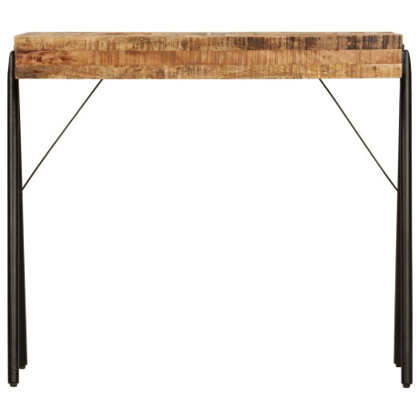vidaXL Wandtafel 80x40x75 cm massief mangohout afbeelding2 - 1