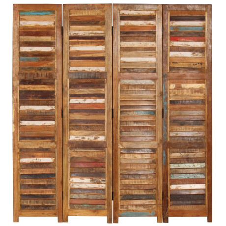 vidaXL Kamerscherm 170 cm massief gerecycled hout afbeelding2 - 1