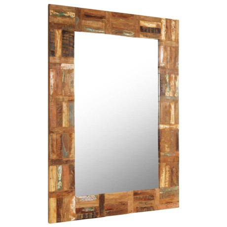 vidaXL Wandspiegel 60x90 cm massief gerecycled hout afbeelding2 - 1