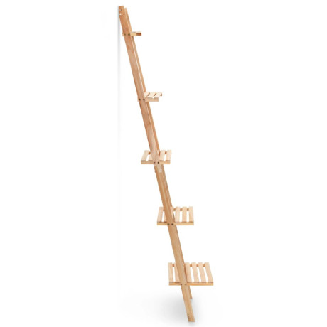 vidaXL Wandrek ladder 41,5x30x176 cm cederhout afbeelding2 - 1