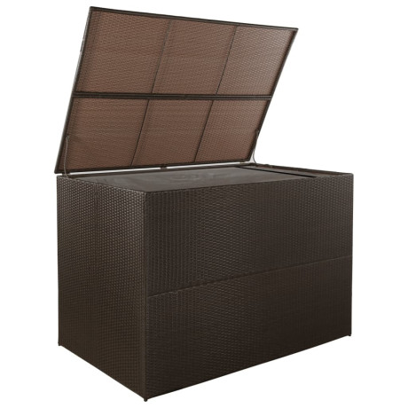 vidaXL Tuinbox 150x100x100 cm poly rattan bruin afbeelding2 - 1