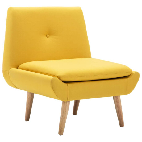 vidaXL Fauteuil stof geel afbeelding2 - 1