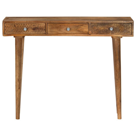 vidaXL Wandtafel 102x30x79 cm massief mangohout afbeelding2 - 1