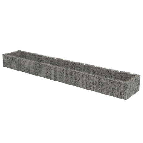 vidaXL Gabion plantenbak verhoogd 540x90x50 cm gegalvaniseerd staal afbeelding2 - 1