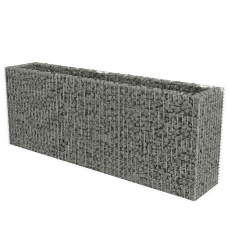 vidaXL Gabion plantenbak verhoogd 270x50x100 cm gegalvaniseerd staal afbeelding2 - 1
