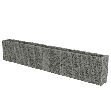 vidaXL Gabion plantenbak verhoogd 540x50x100 cm gegalvaniseerd staal afbeelding2 - 1