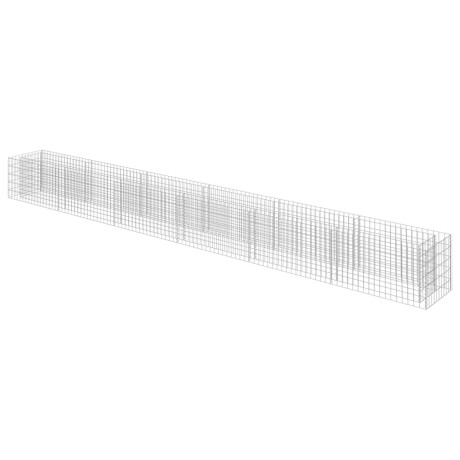 vidaXL Gabion plantenbak verhoogd 540x50x50 cm gegalvaniseerd staal afbeelding2 - 1