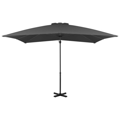 vidaXL Zweefparasol met aluminium paal 250x250 cm antracietkleurig afbeelding2 - 1