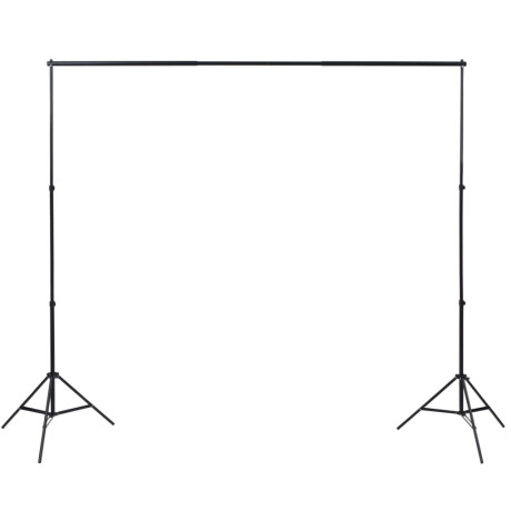 vidaXL Fotostudioset met 3 katoenen achtergronden en frame 3x6 m afbeelding2 - 1