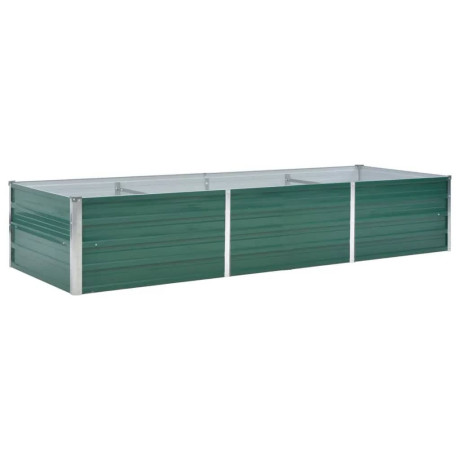 vidaXL Plantenbak verhoogd 240x80x45 cm gegalvaniseerd staal groen afbeelding2 - 1