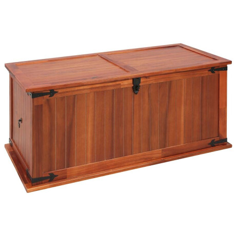 vidaXL Opbergkist 79x34x32 cm massief acaciahout afbeelding2 - 1