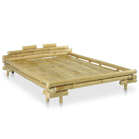 vidaXL Bedframe bamboe 140x200 cm afbeelding2 - 1