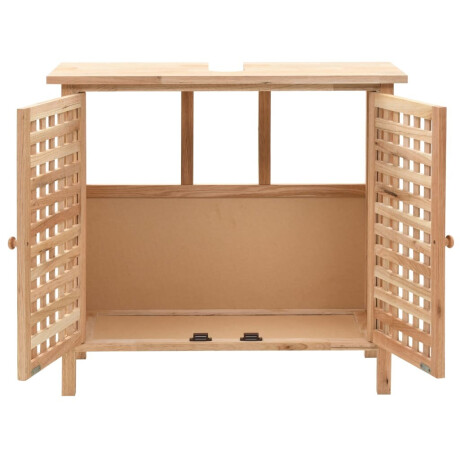 vidaXL Wastafelkast 66x29x61 cm massief walnotenhout afbeelding2 - 1
