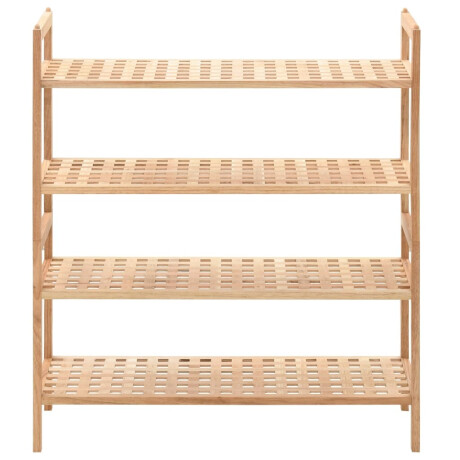 vidaXL Schoenenrek 69x26x81 cm massief walnotenhout afbeelding2 - 1