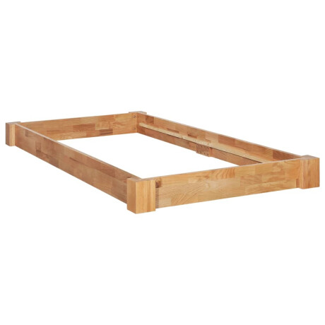 vidaXL Bedframe massief eikenhout 90x200 cm afbeelding2 - 1