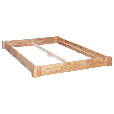 vidaXL Bedframe massief eikenhout 140x200 cm afbeelding2 - 1