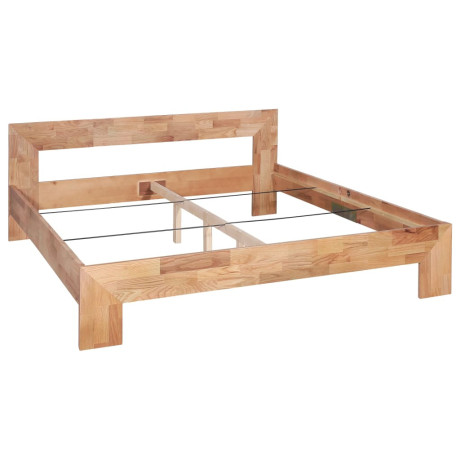 vidaXL Bedframe massief eikenhout 160x200 cm afbeelding2 - 1