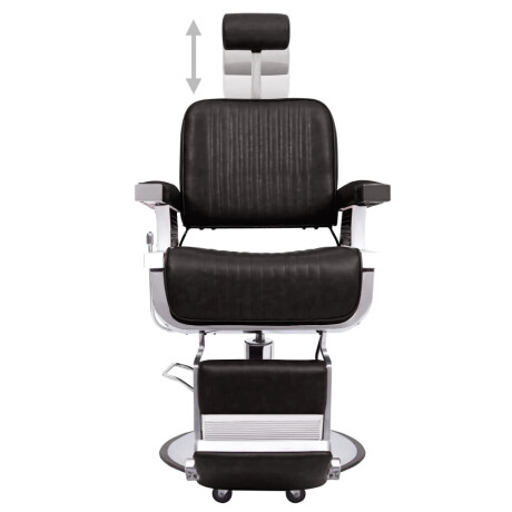 vidaXL Kappersstoel 68x69x116 cm kunstleer zwart afbeelding2 - 1