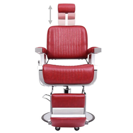 vidaXL Kappersstoel 68x69x116 cm kunstleer rood afbeelding2 - 1