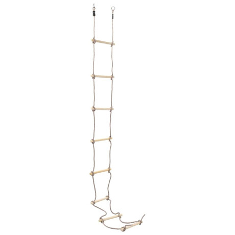 vidaXL Touwladder 290 cm hout afbeelding2 - 1