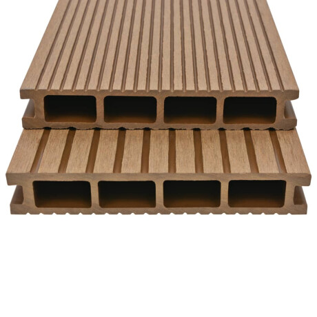 vidaXL Terrasplanken HKC met accessoires 30 m² 4 m teak afbeelding2 - 1