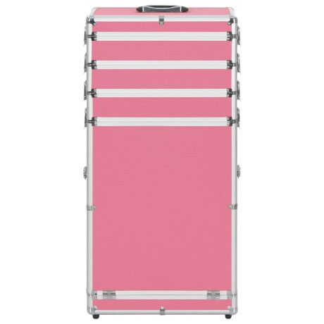 vidaXL Make-up trolley aluminium roze afbeelding2 - 1