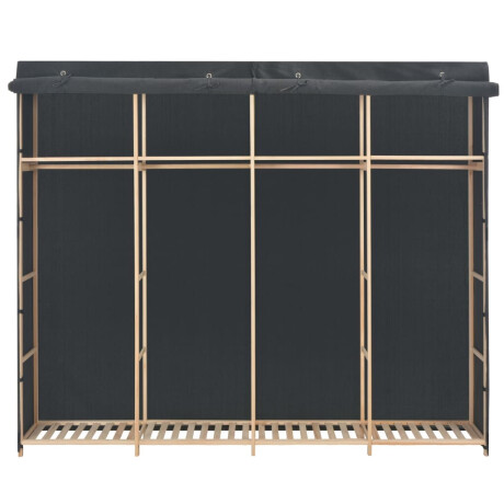 vidaXL Kledingkast 200x40x170 cm stof grijs afbeelding2 - 1
