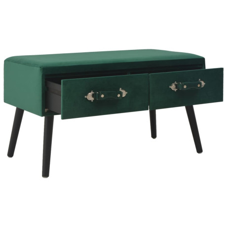 vidaXL Salontafel 80x40x46 cm fluweel groen afbeelding2 - 1