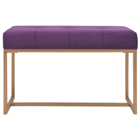 vidaXL Bankje 80 cm fluweel paars afbeelding2 - 1