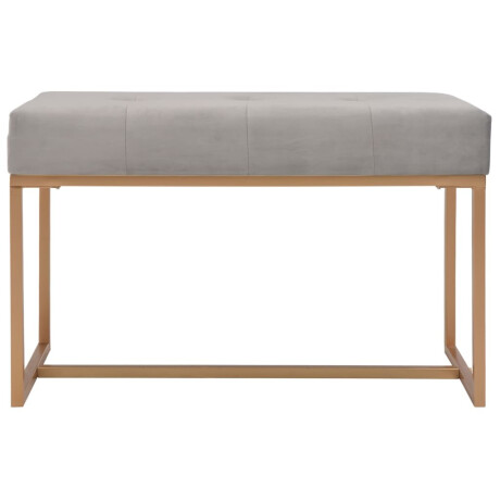 vidaXL Bankje 80 cm fluweel grijs afbeelding2 - 1