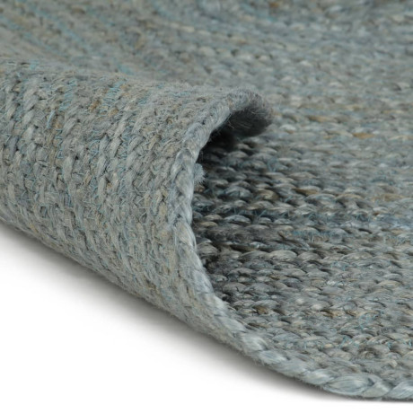 vidaXL Vloerkleed handgemaakt rond 150 cm jute olijfgroen afbeelding2 - 1