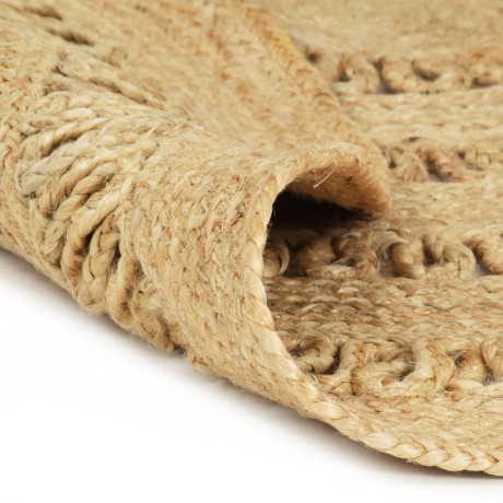 vidaXL Vloerkleed handgemaakt 120 cm gevlochten jute afbeelding2 - 1