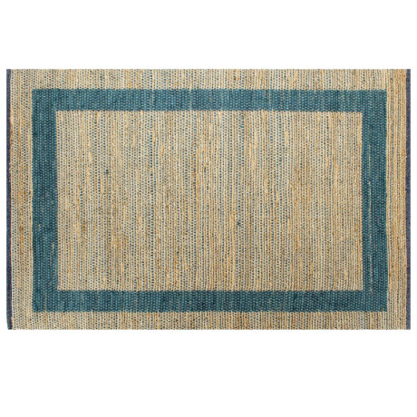 vidaXL Vloerkleed handgemaakt 120x180 cm jute blauw afbeelding2 - 1
