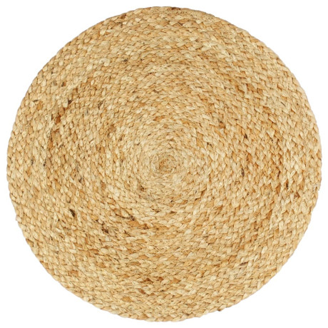 vidaXL Placemats 4 st rond 38 cm jute natuurlijk afbeelding2 - 1