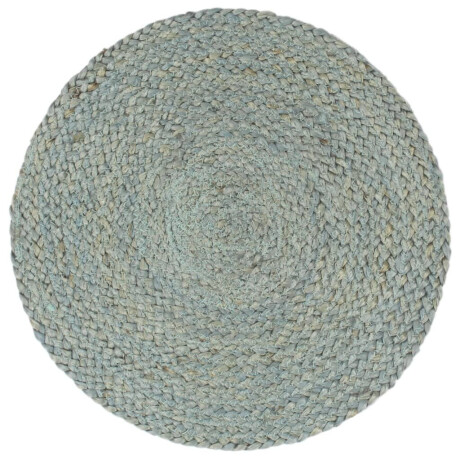 vidaXL Placemats 6 st rond 38 cm jute olijfgroen afbeelding2 - 1