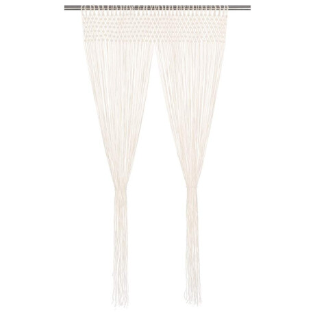 vidaXL Gordijn macramé 140x240 cm katoen afbeelding2 - 1