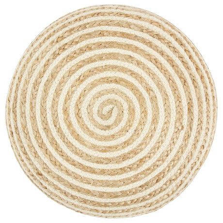 vidaXL Poef handgemaakt 45x30 cm jute afbeelding2 - 1
