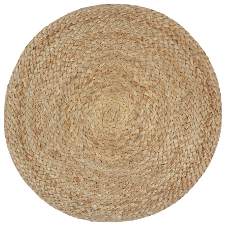 vidaXL Poef handgemaakt 40x45 cm jute donkergrijs afbeelding2 - 1