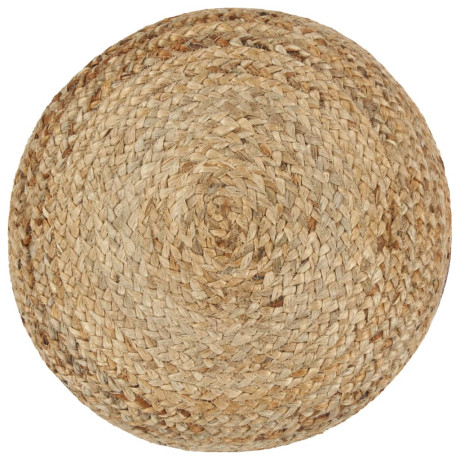 vidaXL Poef handgemaakt 40x45 cm jute olijfgroen afbeelding2 - 1