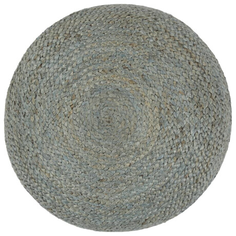 vidaXL Poef handgemaakt 45x30 cm jute olijfgroen afbeelding2 - 1