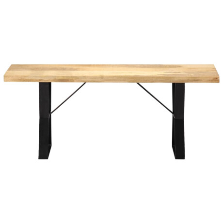 vidaXL Bankje 110 cm massief mangohout afbeelding2 - 1